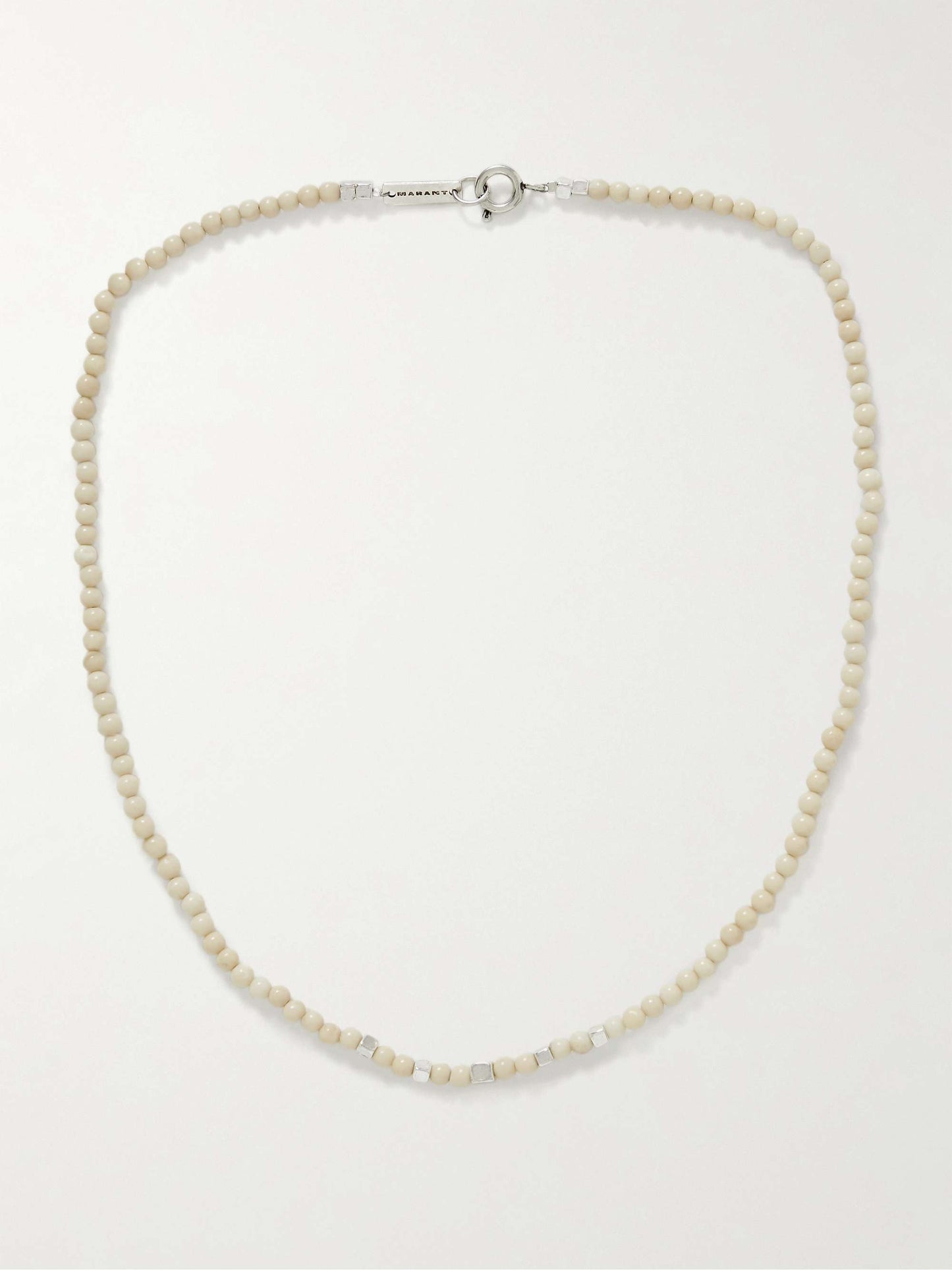 Silver-Tone and Riverstone Necklace