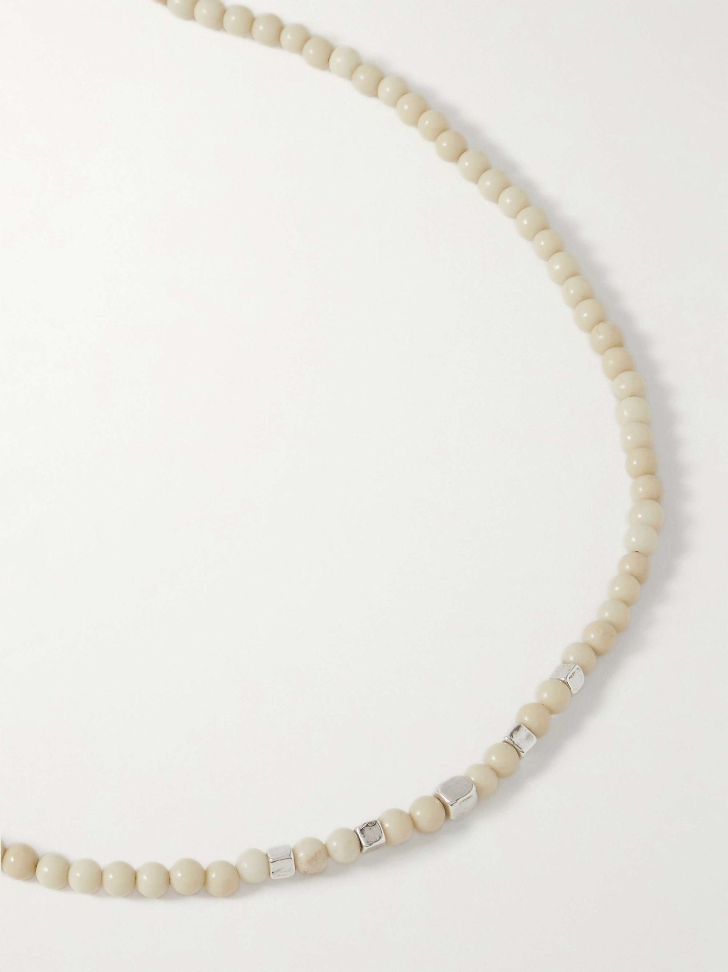 Silver-Tone and Riverstone Necklace